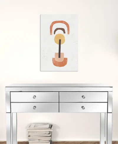 Homezia Abstract Shapes In Balance Unframed Print Wall Art