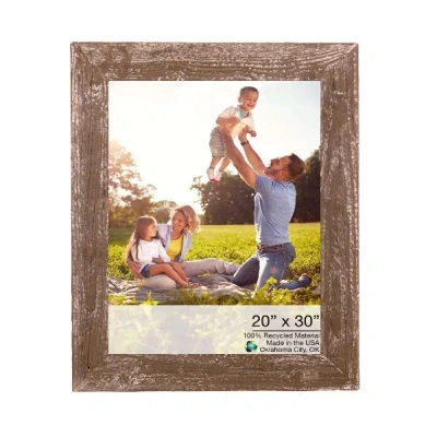 Homezia 18x24 Rustic Smoky Black Picture Frame With Plexiglass Holder