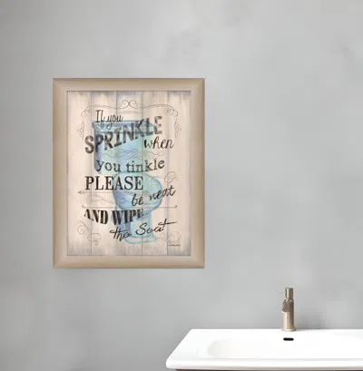 Homezia Take A Bubble Bath 1 Brown Framed Print Bathroom Wall Art