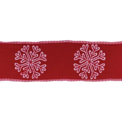 Houzbling 4" X 5 Yds. Ribbon Wired Cotton