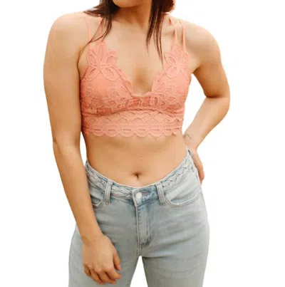 Anemone So This Is Love Bralette In Coral Haze In Multi
