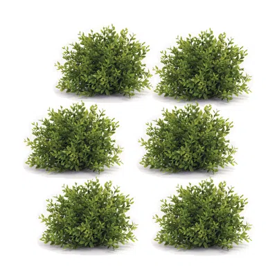 Houzbling Mini Leaf Half Orb (set Of 6) 7"d Plastic