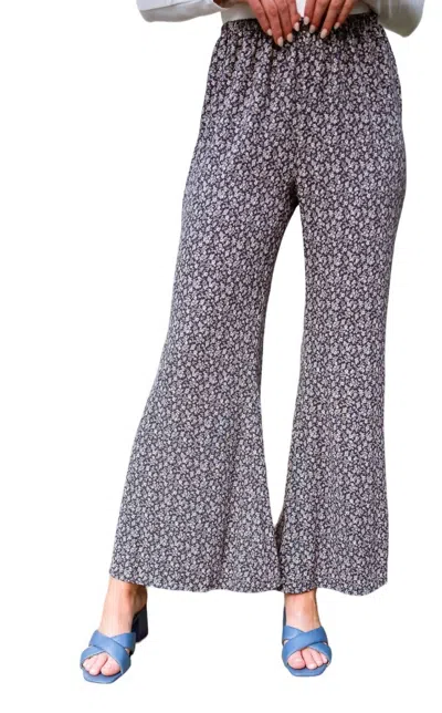 Geegee City Views Wide Leg Pants In Black In Black