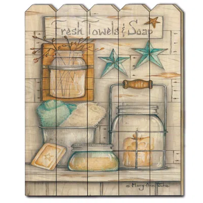 Homezia Fresh Towels And Soap Unframed Print Bathroom Wall Art