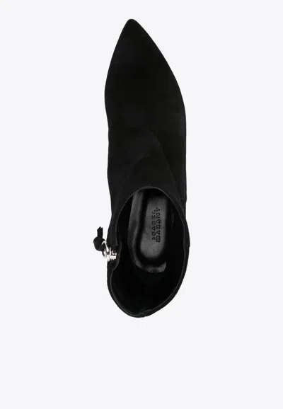 Isabel Marant 45 Suede Ankle Boots In Black