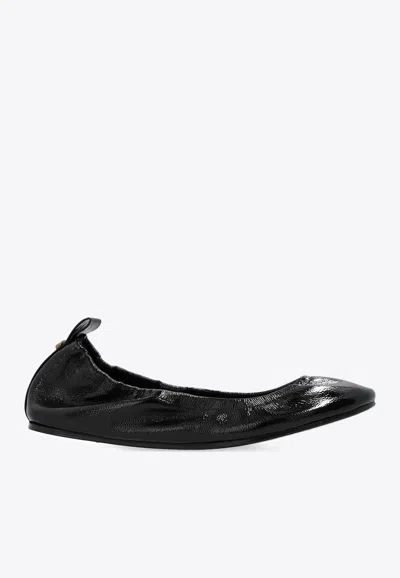 Isabel Marant Belna Calf Leather Ballet Flats In Black