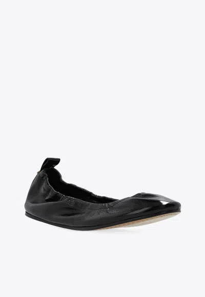 Isabel Marant Belna Calf Leather Ballet Flats In Black