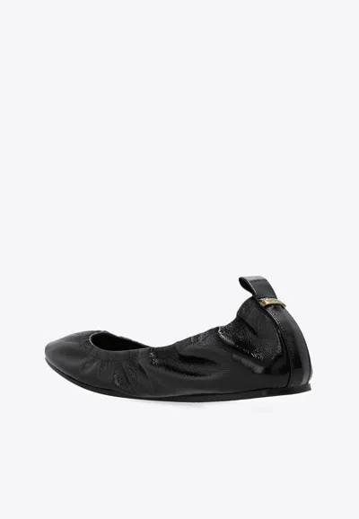 Isabel Marant Belna Calf Leather Ballet Flats In Black