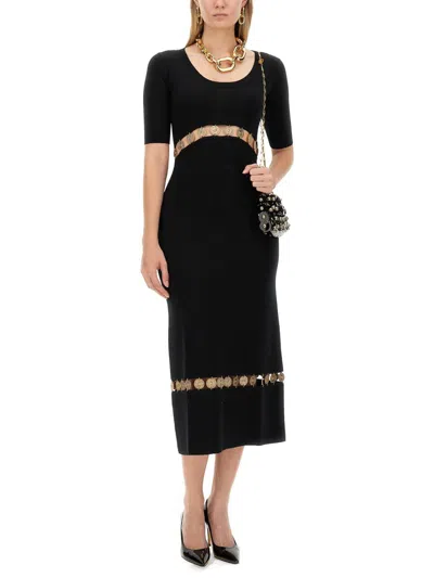 Shop Rabanne Dress Cut Out In Black