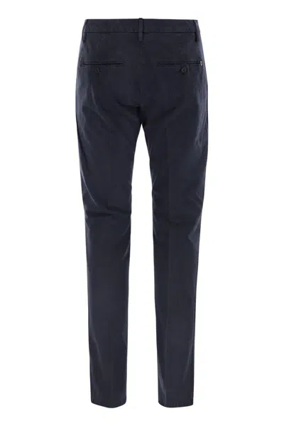 Dondup Men's Spiritissimo - Regular Chino Trousers In Dark Blue