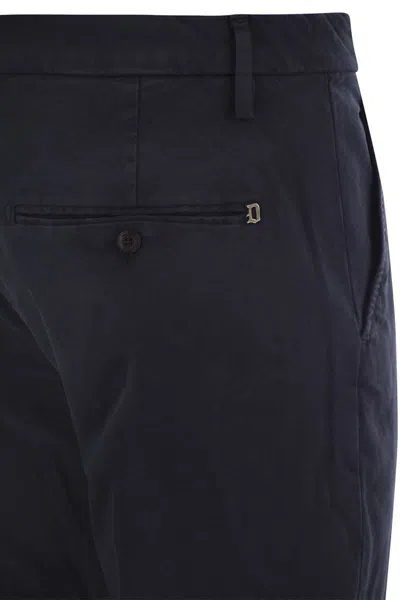 Dondup Men's Spiritissimo - Regular Chino Trousers In Dark Blue