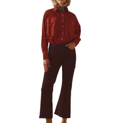 THE GREAT THE KICK BOOT LEG PANT IN SLATE 