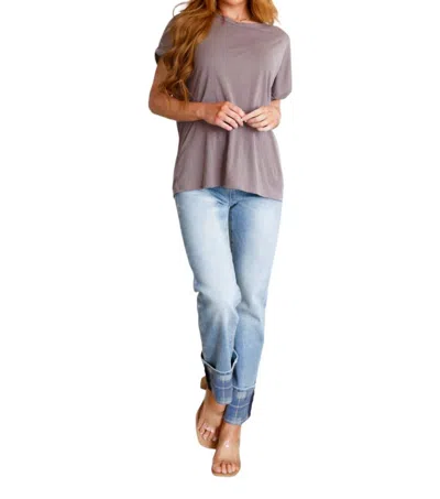 Culture Code So Good Relaxed Fit Top In Mocha In Brown