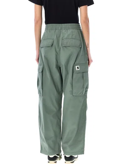 Shop Carhartt Wip Jet Cargo Pants In Park Rinsed Green