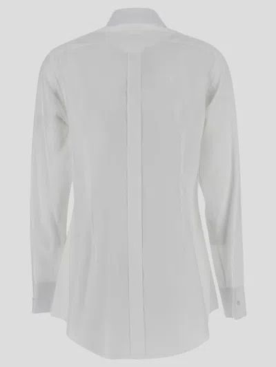 Shop Dolce & Gabbana Cotton Shirt In Biancoottico