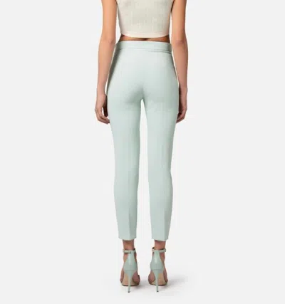 Shop Elisabetta Franchi Trousers In Acqua