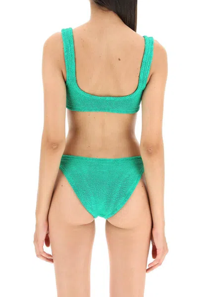 Shop Hunza G Xandra Bikini Set In Green