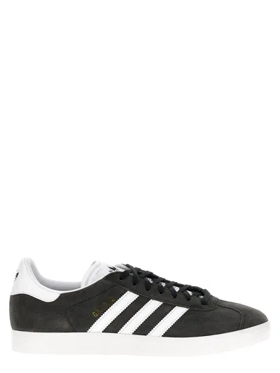 Adidas Originals Black & White Gazelle Sneakers In Gray