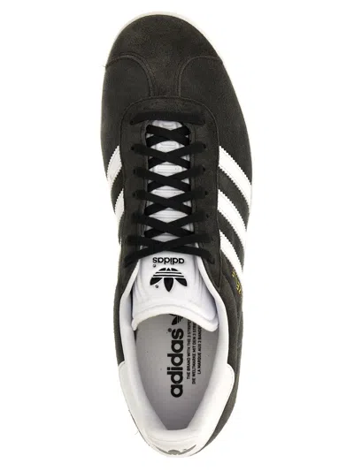Adidas Originals Black & White Gazelle Sneakers In Gray