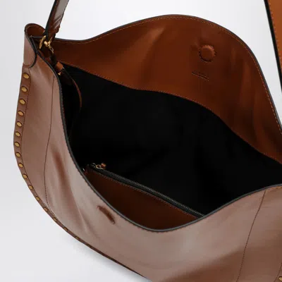 Shop Isabel Marant Oskan Soft Cognac-coloured Hobo Bag In Brown