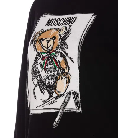 Shop Moschino Sweaters In Black