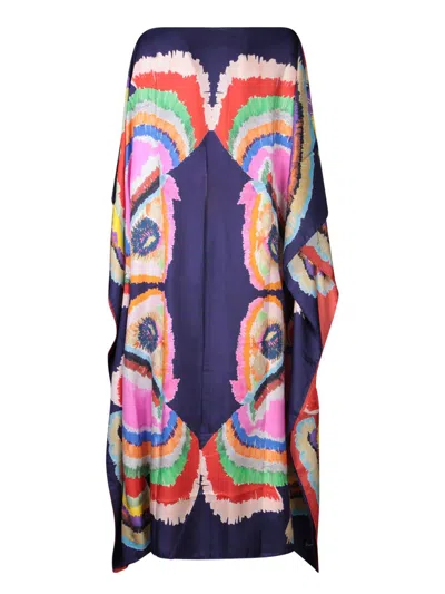 Rianna + Nina Psaraki Paradisos Coral Kaftan In Blue