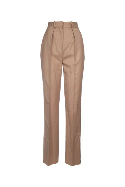 Elisabetta Franchi Trousers Featuring Back Pockets And Belt Loops In Brown