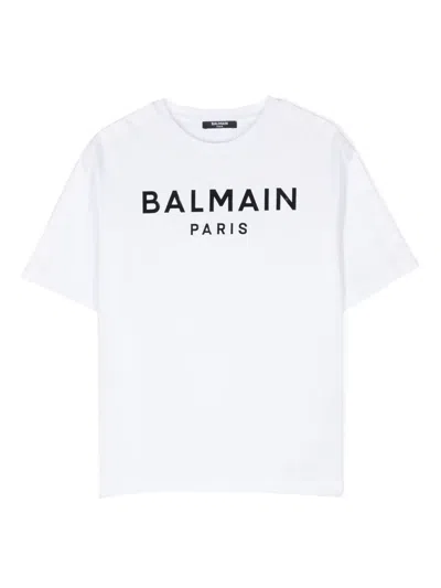 Balmain Logo T-shirt In White