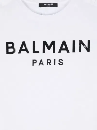 Balmain Logo T-shirt In White