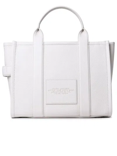 Marc Jacobs Cream Leather Midi Tote Bag In Beige