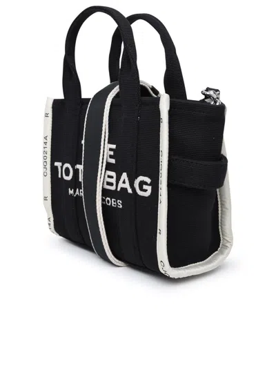 Marc Jacobs Small Cotton Jacquard Bag In Black