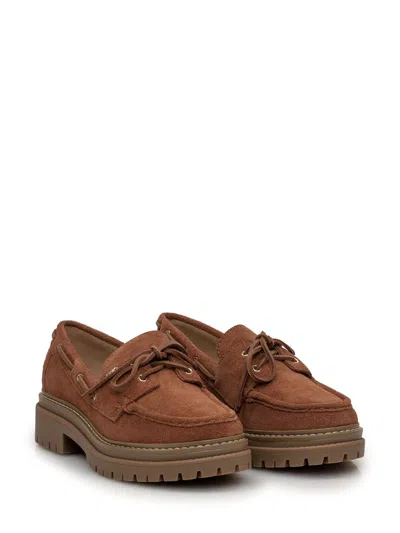 Shop Michael Kors 'cameron' Brown Suede Loafers