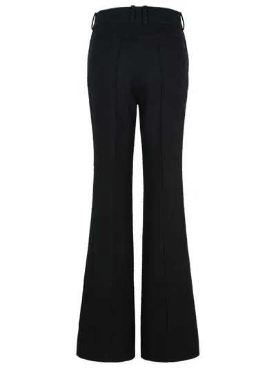Patou Trousers Flared Leg Belt Loops In Black