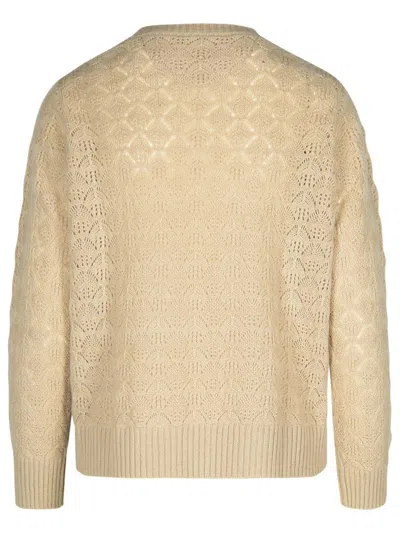 Puro Tatto Beige Cashmere Sweater In Beige