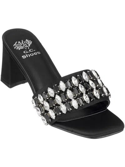 Gc Shoes Drais Block-heel Slide Sandals In Black