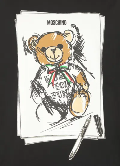 Moschino Teddy Bear T-shirt In Black