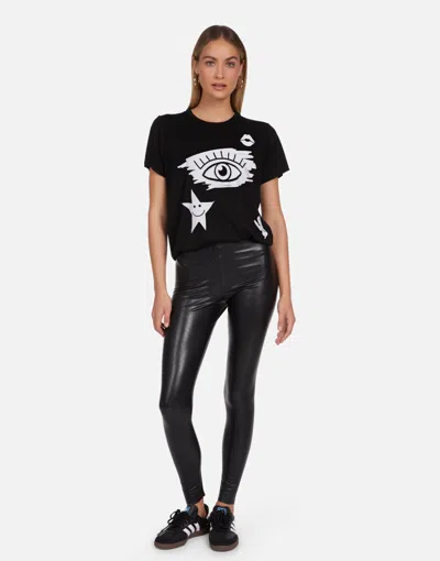 Lauren Moshi Wolf X Scribble Eye Elements In Black
