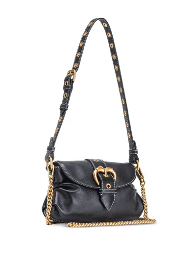 Shop Pinko Bags In Nero-antique Gold