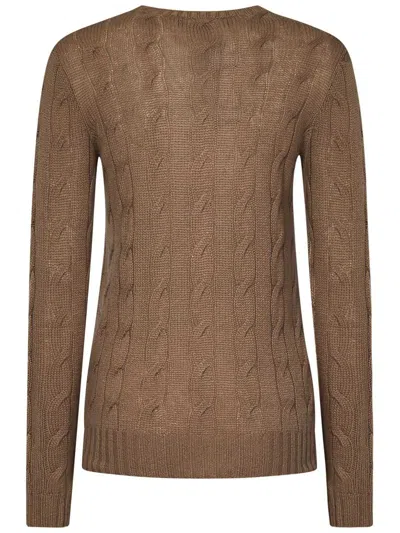 Shop Ralph Lauren Sweater In Brown