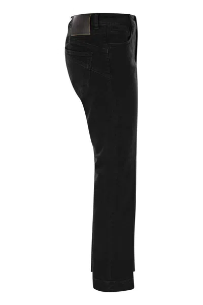 Sportmax Jersey Trousers With Back Pockets And Belt Loops In Black