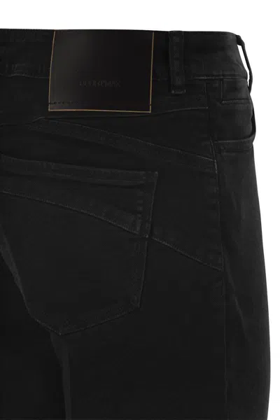 Sportmax Jersey Trousers With Back Pockets And Belt Loops In Black