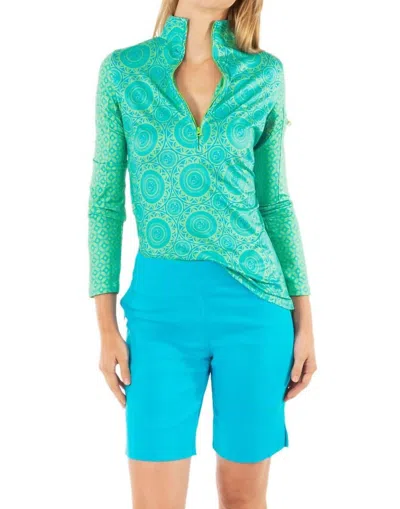 Gretchen Scott Bermuda Shorts In Turquoise In Blue