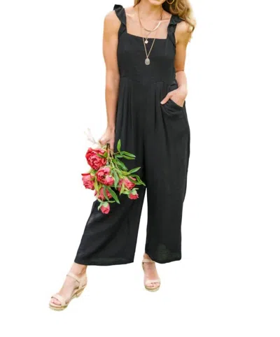 Jodifl Dropping In Jumpsuit In Black In Black