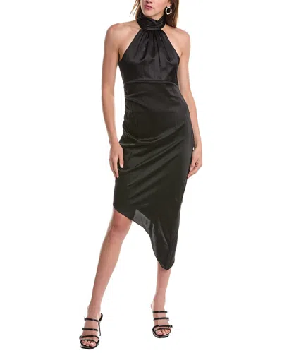 Cinq À Sept Naya Silk Mini Dress In Black