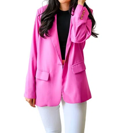 Jodifl Every Day Blazer In Fuschia In Pink