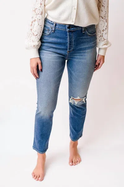 Askk Ny High Rise Straight Jean In Multi
