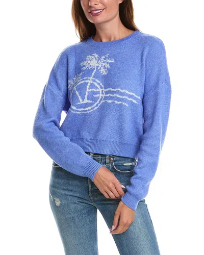 Saltwater Luxe Palm Sweater In Blue