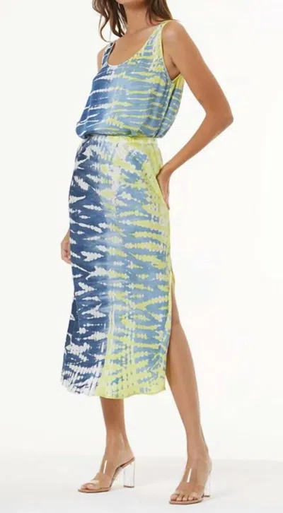 Young Fabulous & Broke Davinia Basic Scoop Tank In Reef Wash Zest In Multi