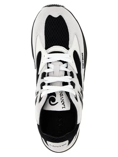 Shop Lanvin Meteor Sneakers White/black