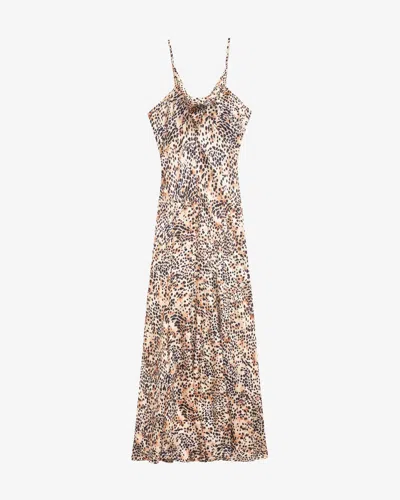 Isabel Marant Manelia Silk Cowl Cami Dress In Natural